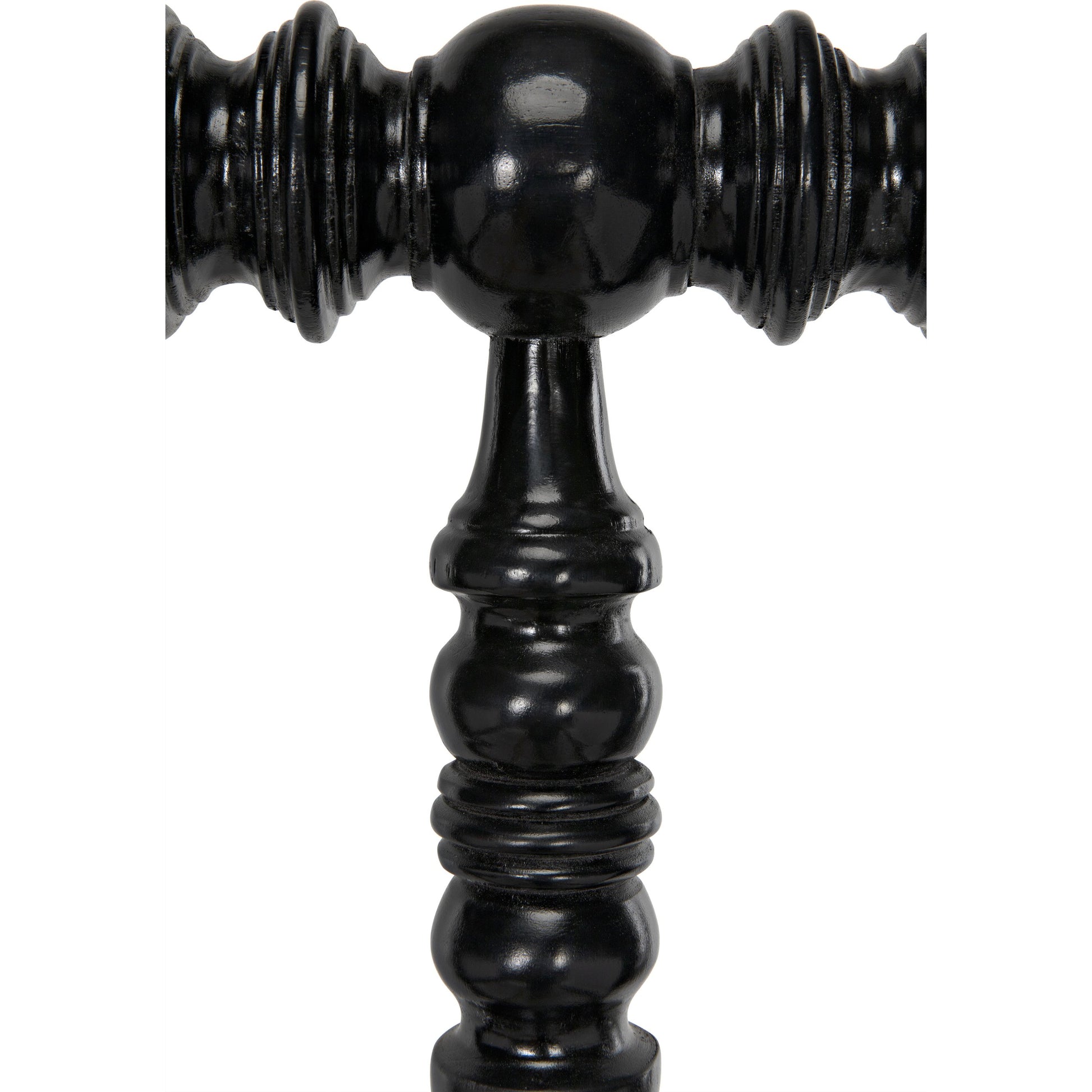 Bachelor Bed by Noir in hand rubbed black. Made from mahogany in a cottage & farmhouse style.