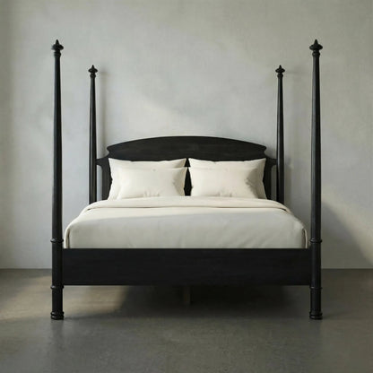 Douglas Bed by Noir. Made from mahogany in a traditional style.