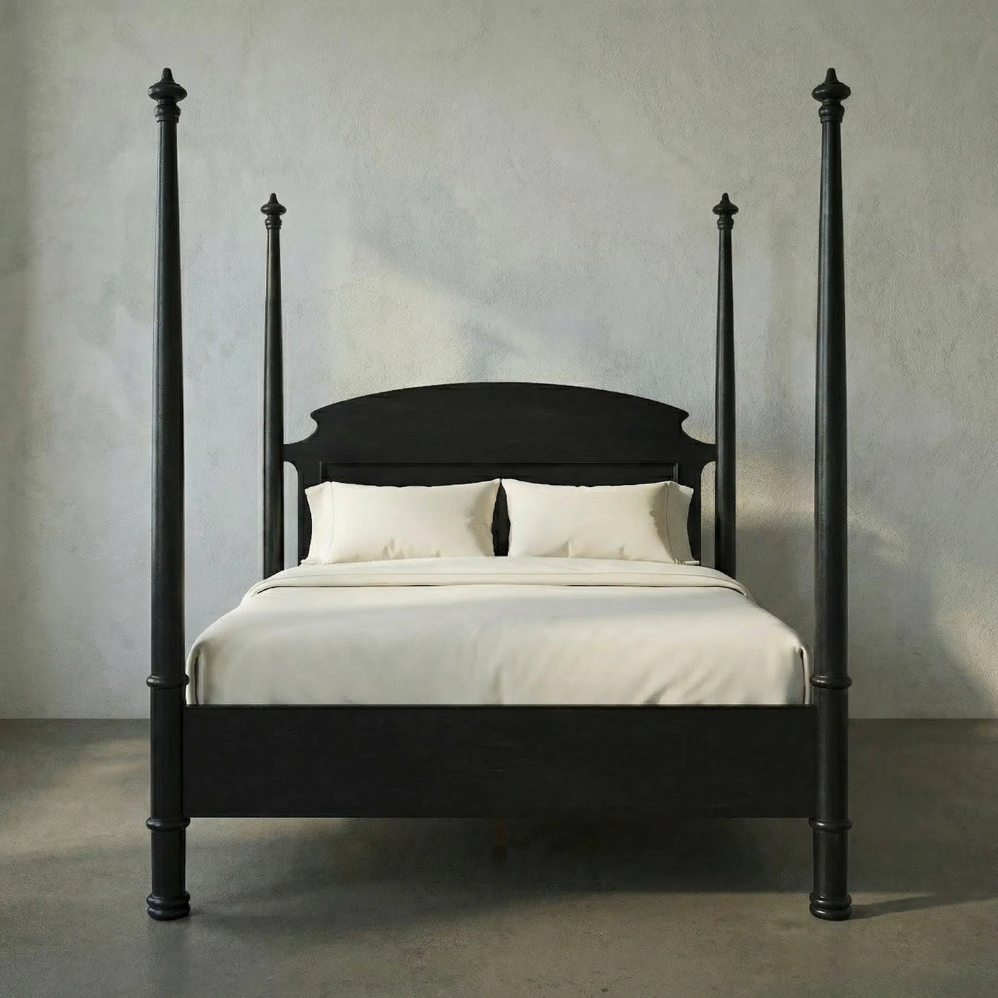 023 SR-783683 | Lifestyle | Douglas Bed by Noir. Made from mahogany in a traditional style.