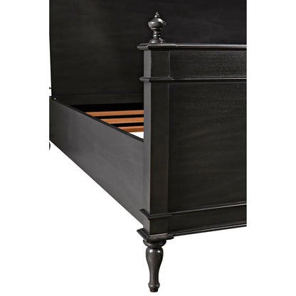 Owen Bed by Noir in pale. Made from mahogany in a cottage & farmhouse style.