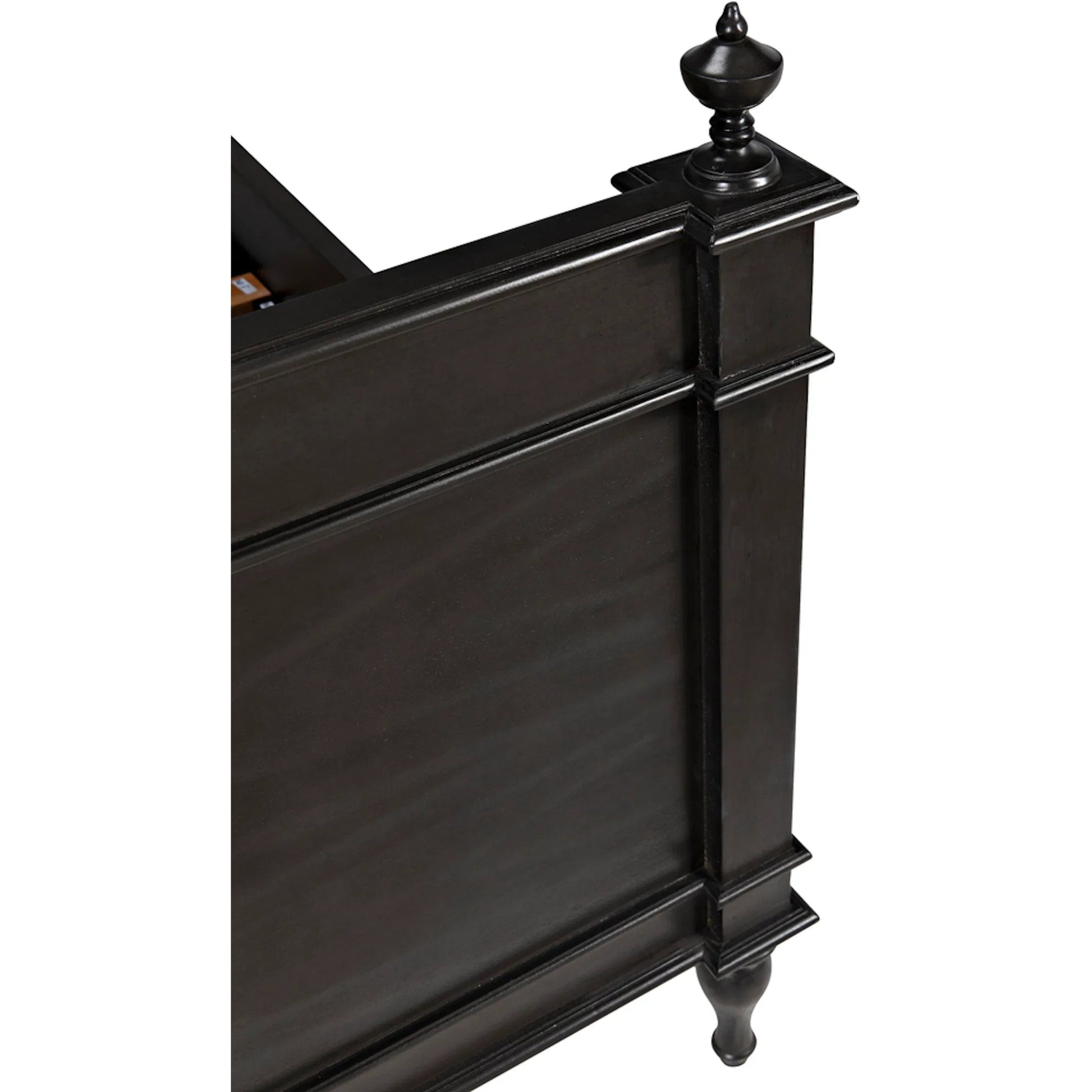 Owen Bed by Noir in pale. Made from mahogany in a cottage & farmhouse style.