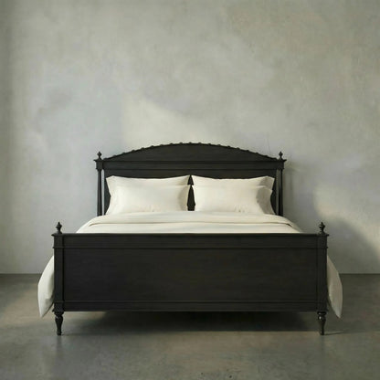 Owen Bed by Noir in pale. Made from mahogany in a cottage & farmhouse style.