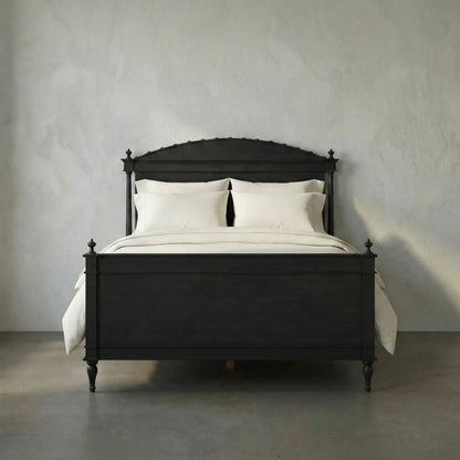 Owen Bed by Noir in pale. Made from mahogany in a cottage & farmhouse style.