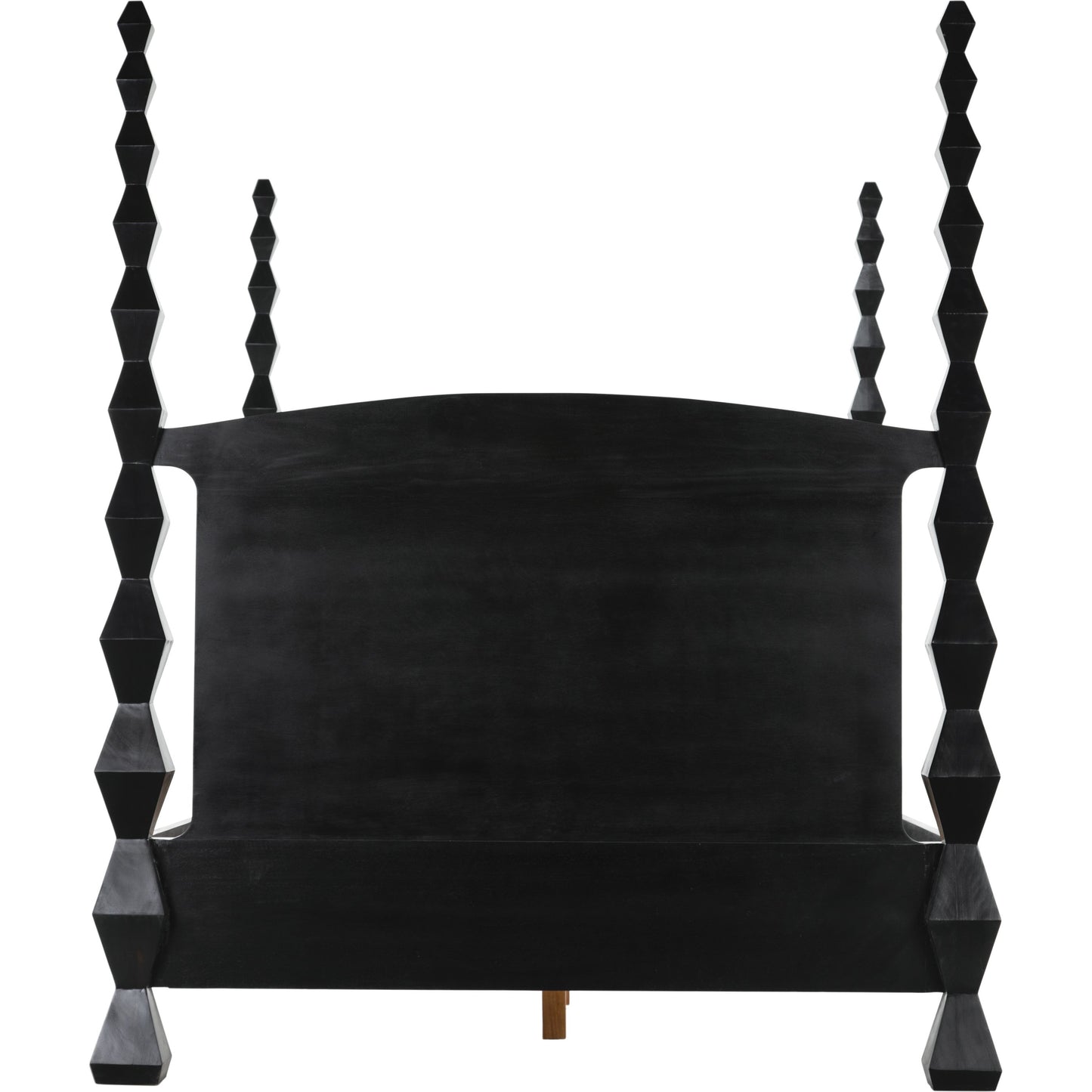 014 SI-1755517 | Additional Silo | Brancusi Bed by Noir in hand rubbed black. Made from mahogany in a eclectic & global style.