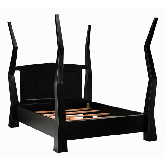 Patras Bed by Noir. Made from mahogany in a modern style.