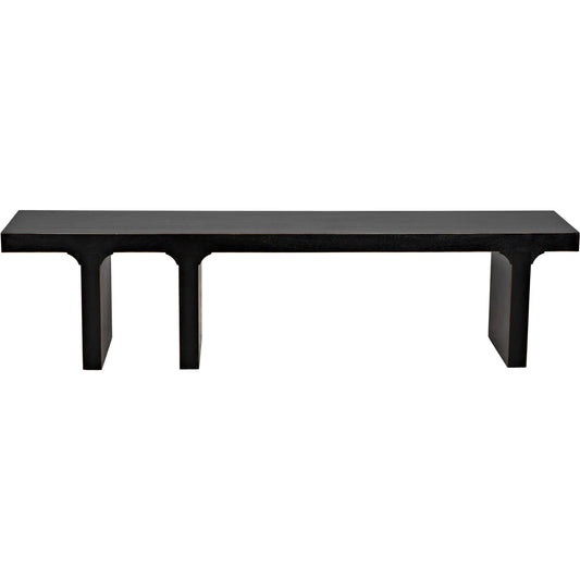 Kir Bench by Noir. Made from mahogany in a modern style.