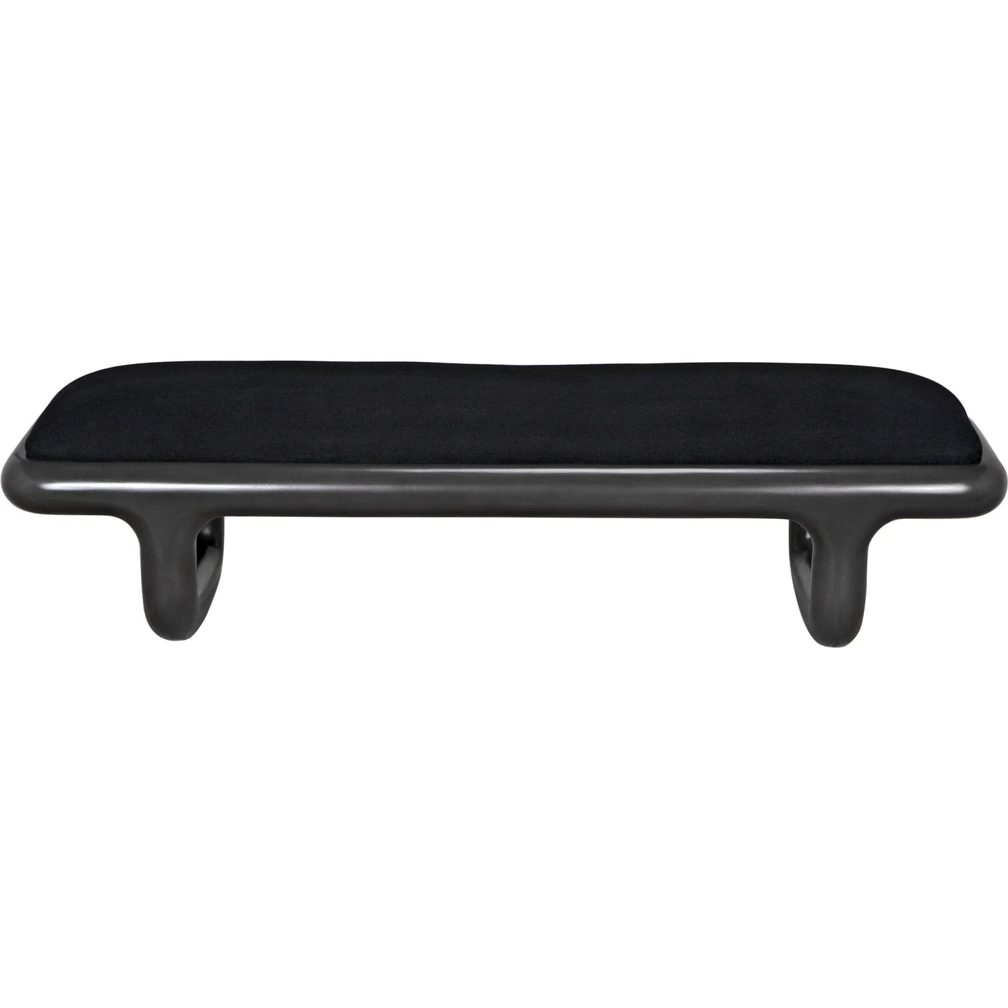 007 SI-1957022 | Additional Silo | Sigmund Bench by Noir in pale. Made from mahogany and black cotton in a modern style.