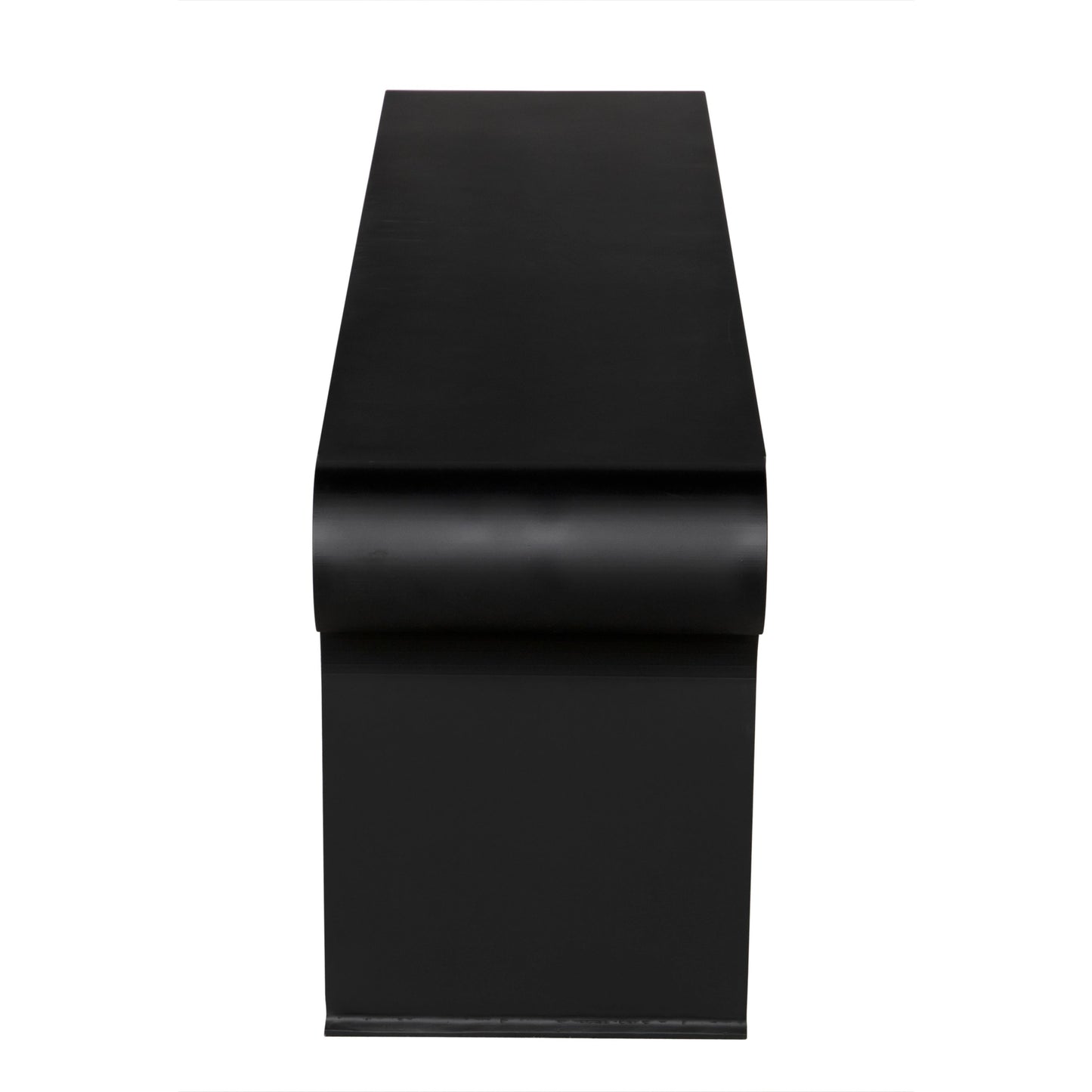 005 SI-2130203 | Additional Silo | Jabali Bench by Noir in matte black. Made from industrial steel and glass in a modern style.