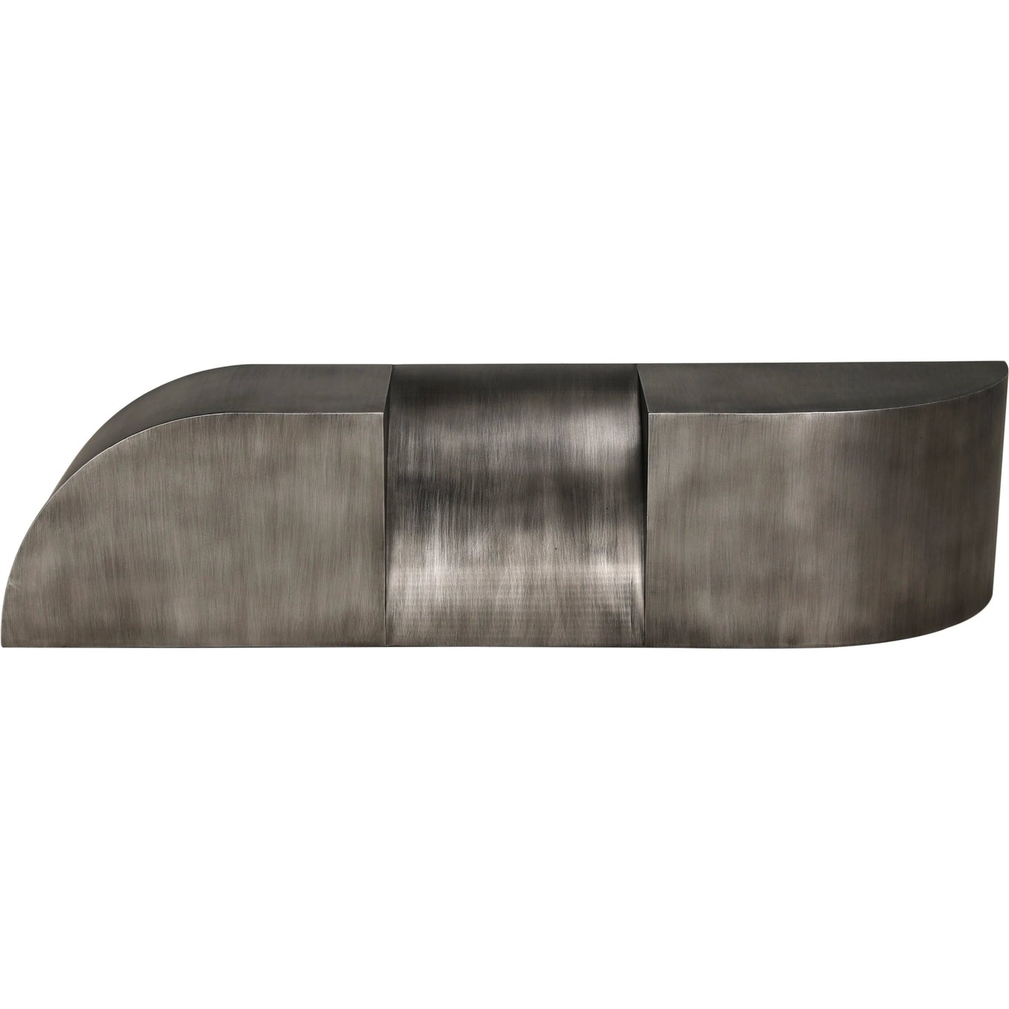 003 SI-2238959 | Additional Silo | Crafter Bench by Noir in gun metal. Made from industrial steel in a modern style.