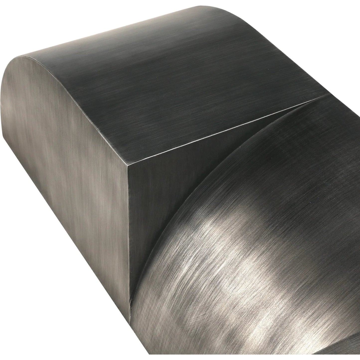 000 SI-2238959 | Closeup | Crafter Bench by Noir in gun metal. Made from industrial steel in a modern style.