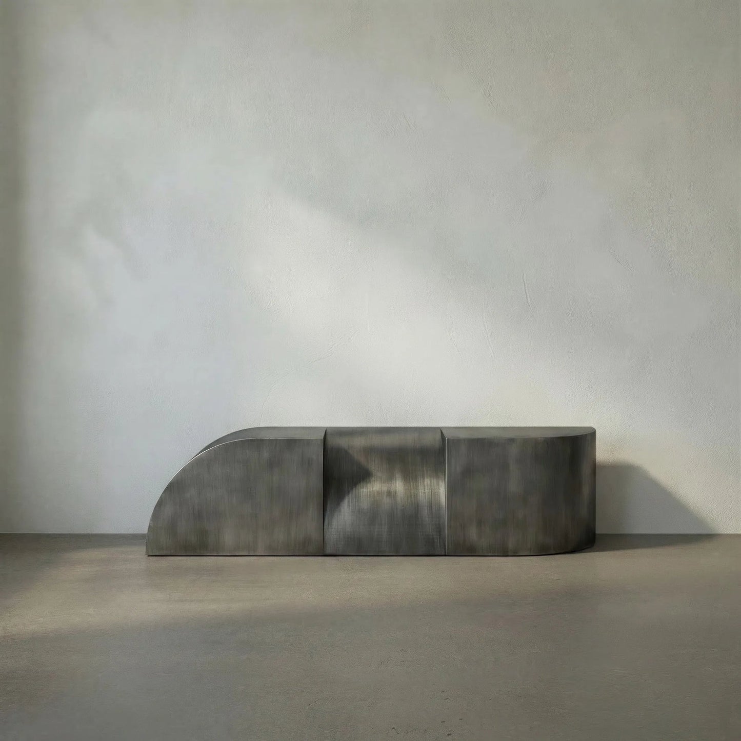 009 SI-2238959 | Lifestyle | Crafter Bench by Noir in gun metal. Made from industrial steel in a modern style.