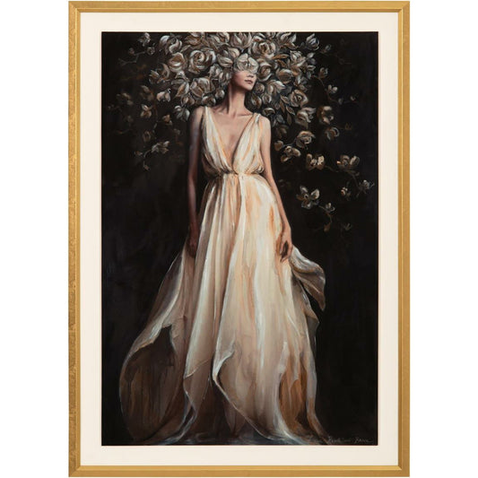 Zana's Moon Glow I by John-Richard in gold. Made from glass in a modern style.