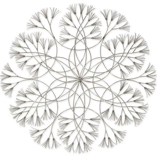 Kaleidoscopic Wall Sculpture by John-Richard in stainless steel. Made from steel in a eclectic & global style.
