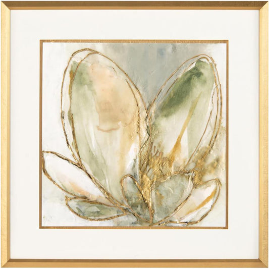 Blooming Gold I by John-Richard in gold. Made from unique in a transitional style.