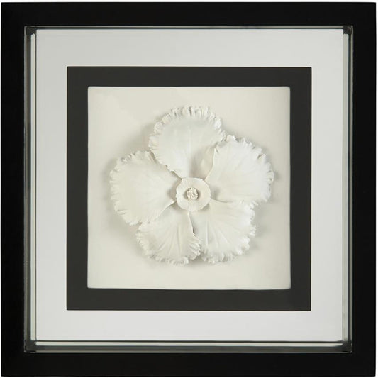 Black-and-White Porcelain Flower II by John-Richard in black. Made from unique in a transitional style.