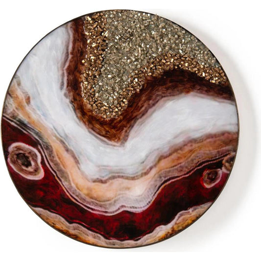 Crimson Ice III by John-Richard in red. Made from unique in a modern style.