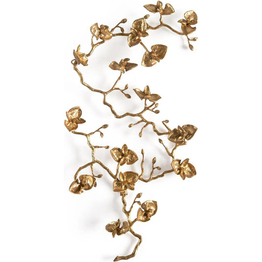 Brass Orchid Wall Sculpture I by John-Richard in brass. Made from unique in a modern style.