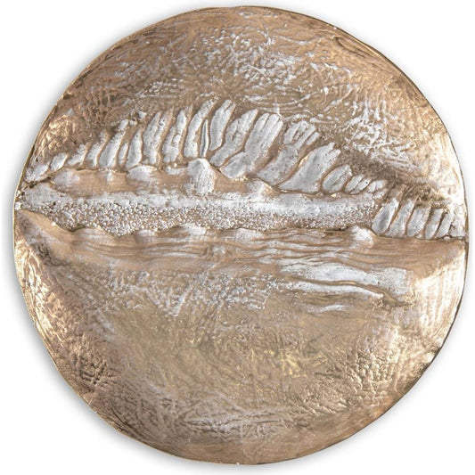 Pasteur Wall Sculpture II by John-Richard in gold. Made from unique in a modern style.