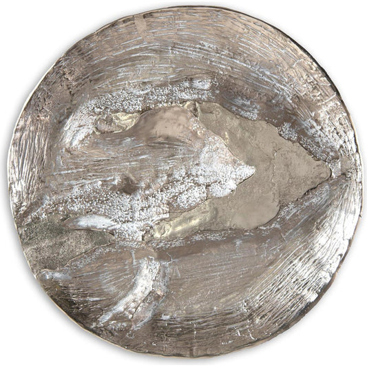 Pasteur Wall Sculpture III by John-Richard in silver. Made from unique in a modern style.