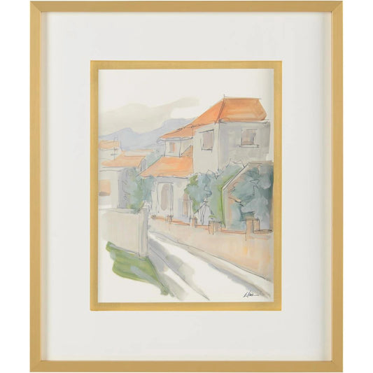 Jackie Ellens' Street Scene III by John-Richard. Made from unique in a modern style.
