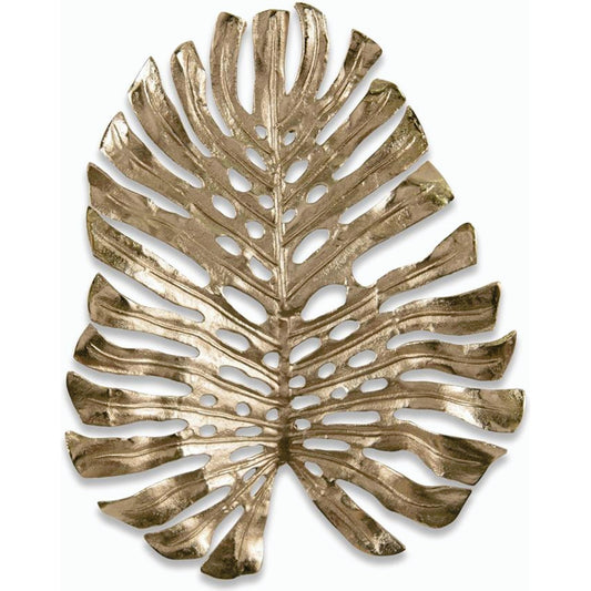 Gilded Palm Leaf Sculpture by John-Richard. Made from unique in a modern style.