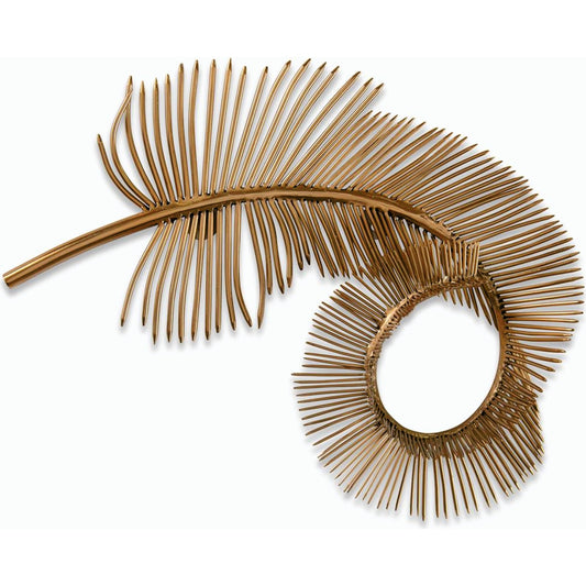 Coiled Brass Plume by John-Richard. Made from unique in a modern style.