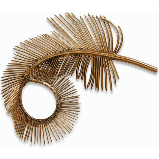 Coiled Brass Plume by John-Richard. Made from unique in a modern style.