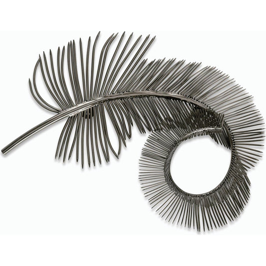 Coiled Silver Plume by John-Richard. Made from unique in a modern style.