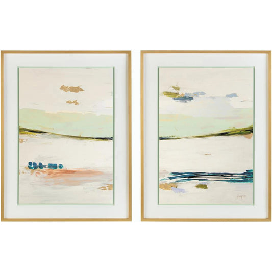 Jennifer Poe's Breath of Fresh Air Diptych by John-Richard. Made from unique in a modern style.