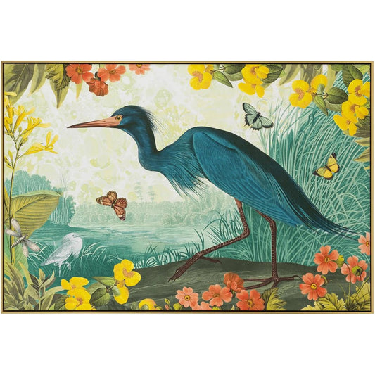 Vibrant Birds IV by John-Richard in gold. Made from unique in a unique style.