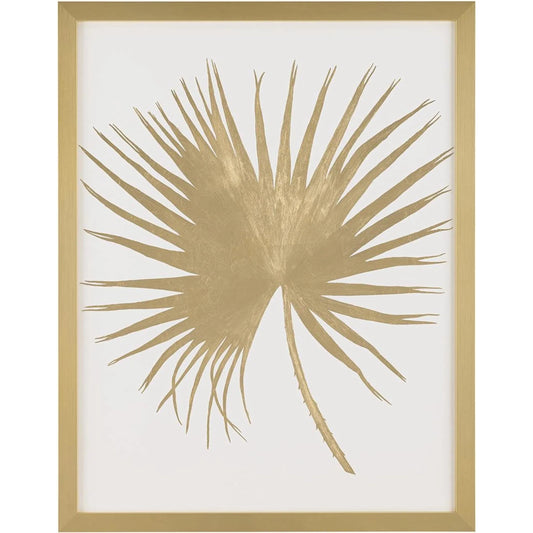 Annie Moran's Golden Palms I by John-Richard in gold and hand-applied. Made from watercolor paper in a unique style.
