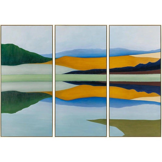 Shaye Rawson's Stylized Landscape by John-Richard in gold. Made from unique in a unique style.