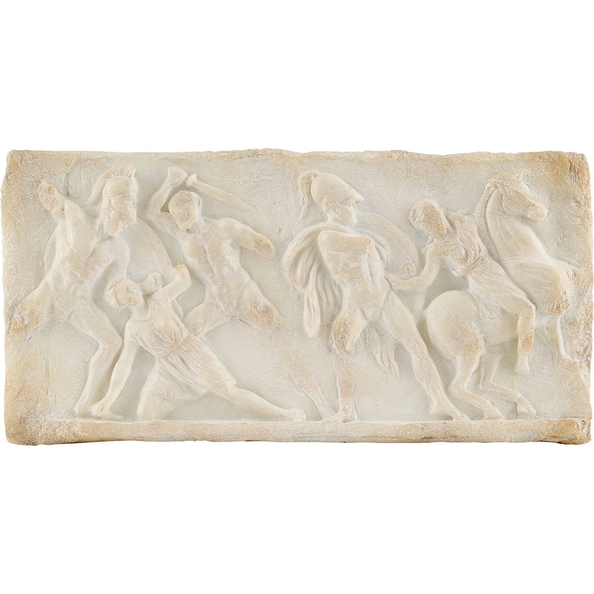 Greek Relief Wall Art I by John-Richard in ivory. Made from unique in a traditional style.