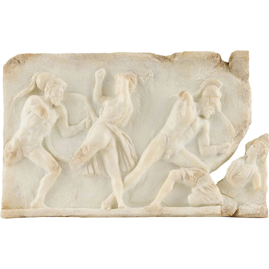 Greek Relief Wall Art II by John-Richard in ivory. Made from unique in a unique style.