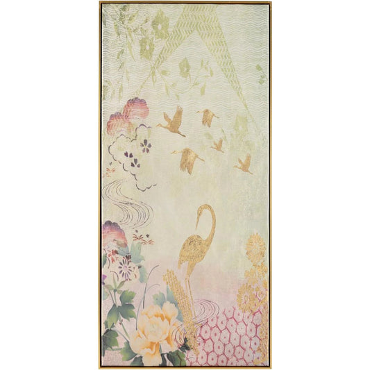 Belle Poesia's Contemplation by John-Richard in multicolored, gold and print on silk. Made from silk in a unique style.