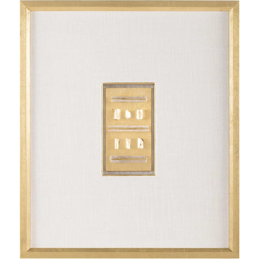 Gold Selenite IV by John-Richard in gold leaf. Made from unique in a unique style.