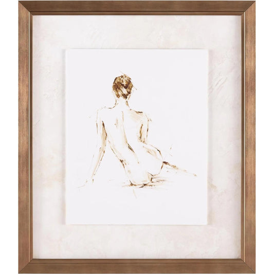 Ethan Harper's Figure Study II by John-Richard in brown, white, off-white. Made from paper in a unique style.