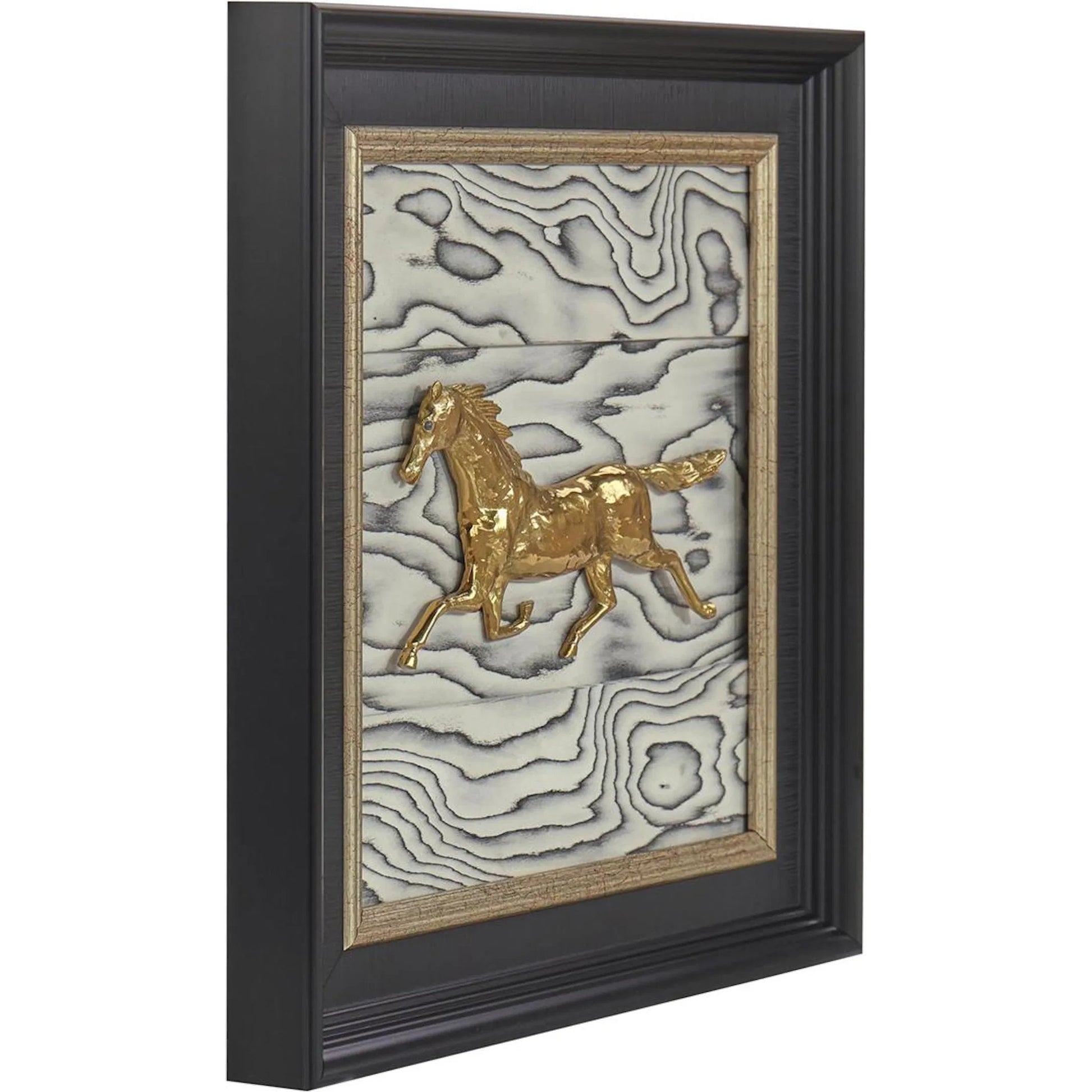 Hoofbeats in the Wind II by John-Richard in black. Made from unique in a modern style.