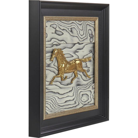 Hoofbeats in the Wind II by John-Richard in black. Made from unique in a modern style.