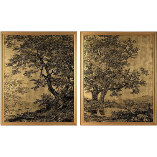 Grand Oaks Gold (Set of 2) by John-Richard. Made from unique in a unique style.