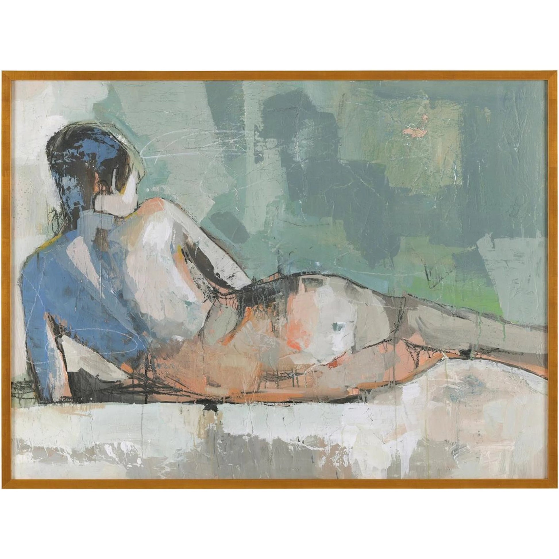 Donna Weathers' Nude in Blue by John-Richard. Made from unique in a unique style.