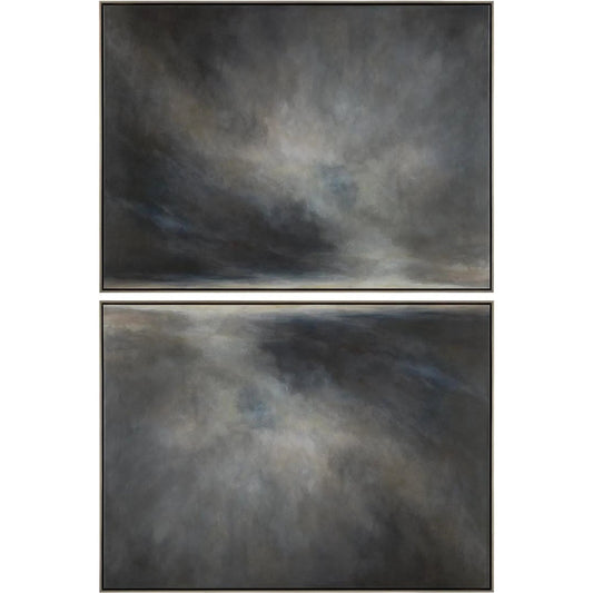 Debra Ferrari's Big Sky No. 1-2 Diptych by John-Richard. Made from unique in a unique style.