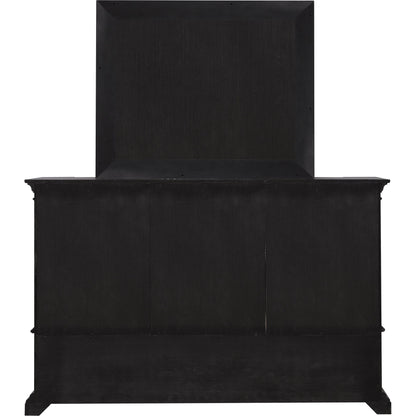 Woodbury Rectangular Mirror by Pulaski Furniture in cowboy boots brown. Made from rubberwood in a traditional style.