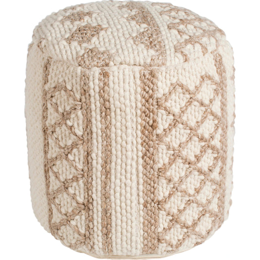 Gobi - 24336 by Surya in cream, taupe. Made from 100% wool, 100% polybeads, 100% cotton in a eclectic & global style.