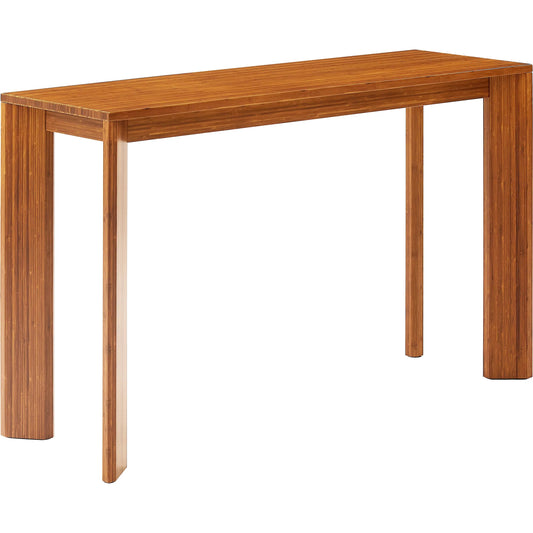 Brix Counter Table by Greenington in amber. Made from 100% solid moso bamboo in a unique style.