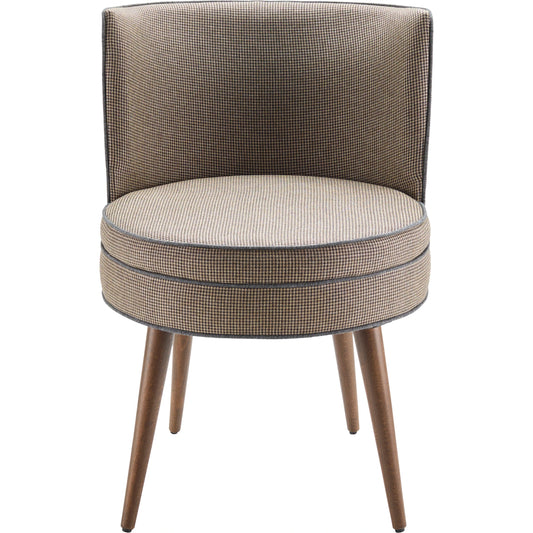Gabby - 497026 (Set of 2) by Surya in upholstery: brown, base: tan and wood finish. Made from upholstery: polyester, base: beech wood, fill: 100% polyurethane foam in a modern style.