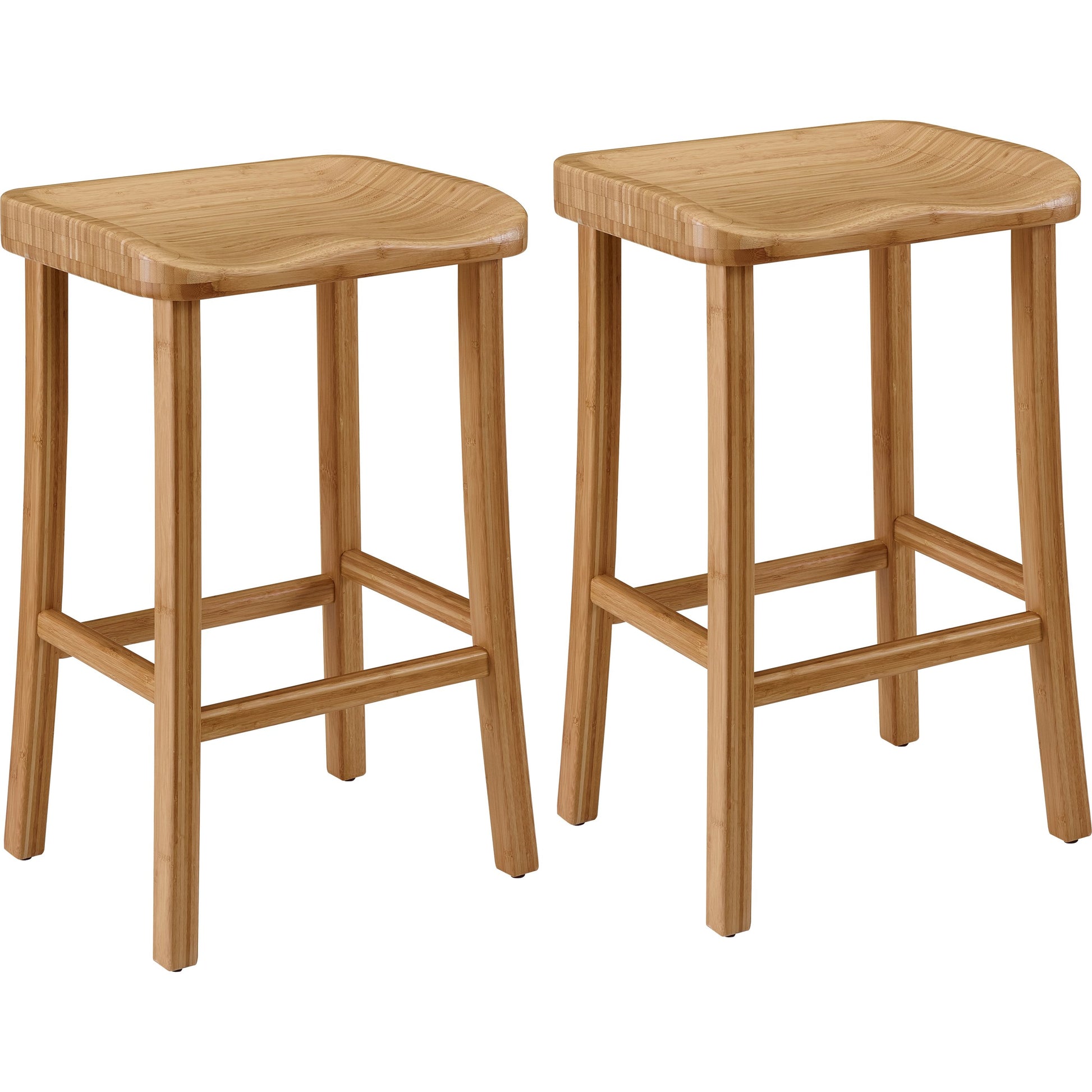 Tulip Bar Height Stool by Greenington. Made from 100% bamboo in a transitional style.