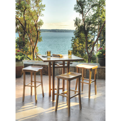 Tulip Bar Height Stool by Greenington. Made from 100% bamboo in a transitional style.