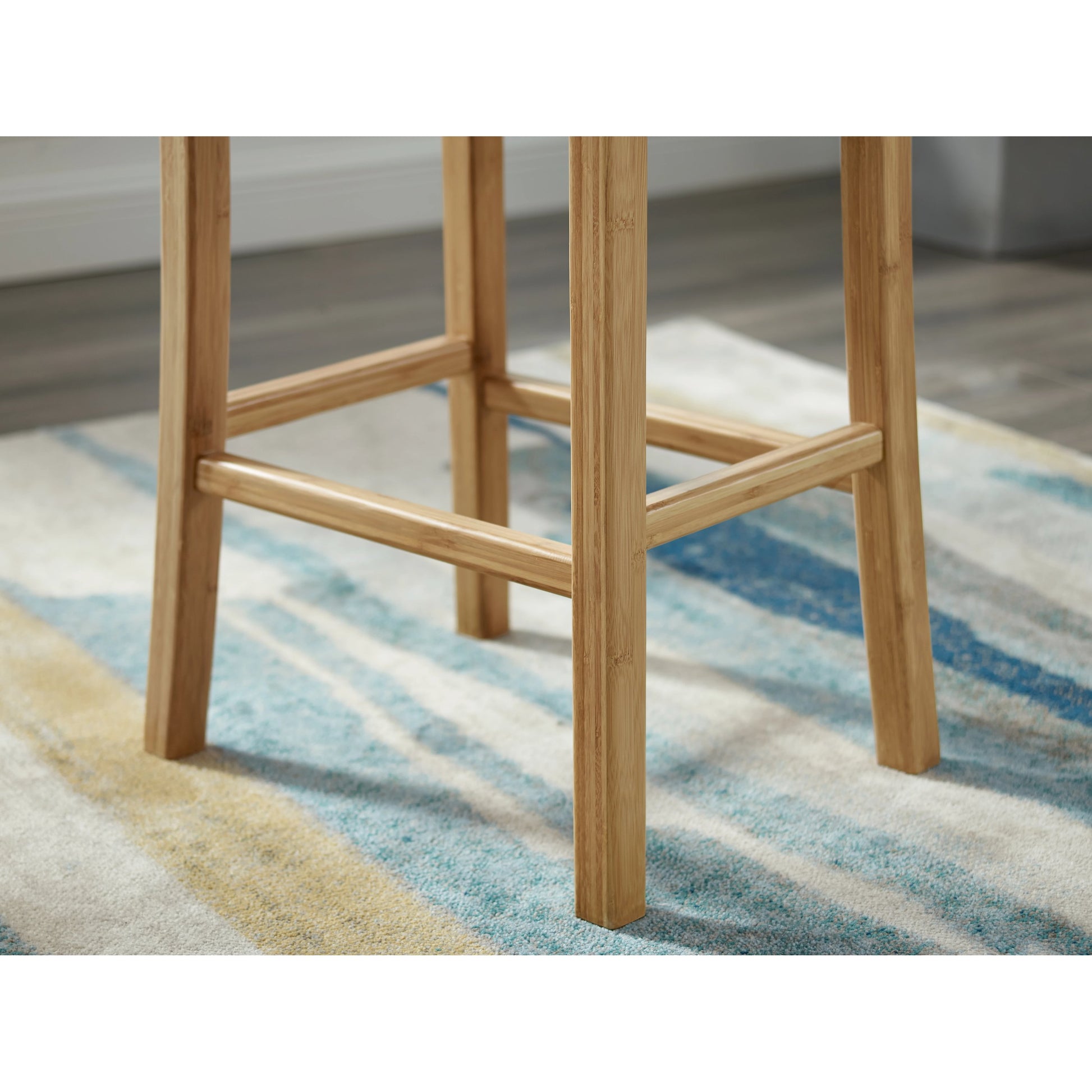 Tulip Bar Height Stool by Greenington. Made from 100% bamboo in a transitional style.