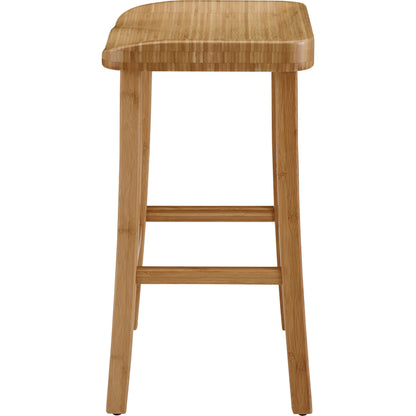 Tulip Bar Height Stool by Greenington. Made from 100% bamboo in a transitional style.
